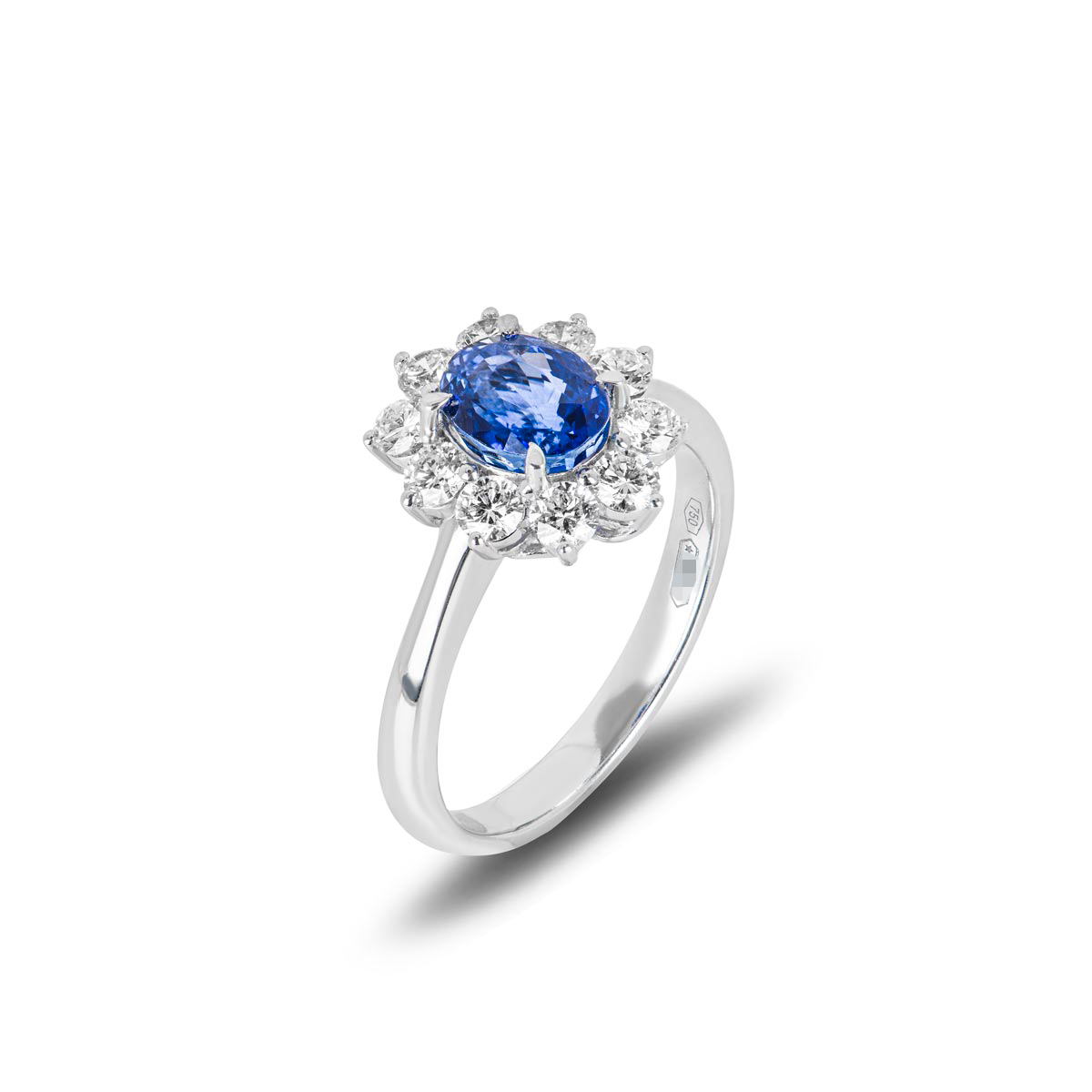 White Gold Sapphire & Diamond Dress Ring 1.67ct